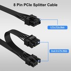 Corsair Pcie Cable 8 Pin To Dual 6 2 Pin Male To Male 60 Cm Compatible