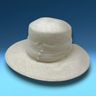 Vintage Betmar Street Smart Summer Hat Ecru Straw   Tulle Kentucky Derby Church