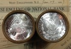 10 Peace   Morgan Silver Dollar Gem Bu Roll Of 10 Coins Original Collection Pq
