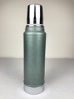 Vtg Aladdin Stanley Steel Thermos A-944c Green Quart W  Carrying Case Excellent 