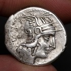 Victory Chariot Denarius 117bc Ancient Roman Republic Silver Coin Metellus Roma