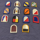 Assorted Us Military Army   Air Force Multicolor Patches Used Lot Of 14   15