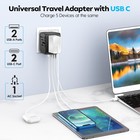 Universal Travel Plug Adapter  5 In 1 European Travel Plug Adapter 2xusb-a An   