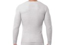 Lot Of 2 Fruit Of The Loom l  42-44   Mens Thermal Crew Grey Long Sleeve Shirt