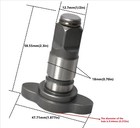 New 1 2   42-06-2760 42-06-0047 Square Anvil Assembly Replacement Fits Milwaukee