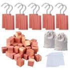  48pcs  Natural Cedar Wood Cedar Blocks  Cedar Hanging Chips And Aromatic 