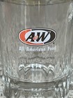 A w Root Beer Mini Mug Aw Oval Logo 3  Tall Souvenir Glass Shot Novelty Vintage