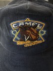 Vintage 1980s Camel Cigarette Smooth Joe Camel Corduroy Snapback Cap Hat