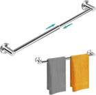 5 Pcs Adjustable Bathroom Hardware Set Stainless Steel Towel Bar Racks Hooks