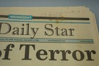 The Daily Star Newspaper 9 12 2001 Oneonta New York 9 11 World Trade Center