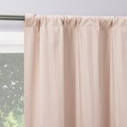 2pc 37 x84  Sun Zero Dimani Satin Striped 100  Blackout Rod Pocket Curtain