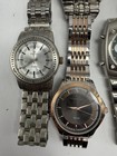 Mixed Brands Mens Watches All Metal Lot Of 12 For Parts Or Repair