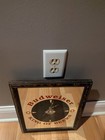 Vintage Budweiser King Of Beers Sign Clock Mirror Working 