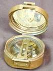 Nautical Brunton Compass Antique Brass London 1818 Vintage Anchor Gift