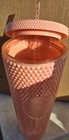 Starbucks Holiday Iridescent Peach Pink Pearl  Studded Tumbler Venti 24oz New