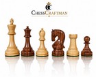 Leningrad Staunton Chess Pieces Only Set - Golden Rosewood   Boxwood - 4  King