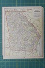 Georgia Florida Vintage Original Antique 1892 Popular World Atlas Map Lot