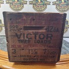 Antique Peters Cartridge Division Wooden Box Kings Mills Ohio Usa Hunting 