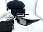 Oakley Gascan Custom Black Ghost Text W  Black Iridium Polarized Sunglasses New