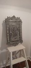 Antique Cast Iron Fireplace Door Repurposed Into Wall Mounted Safe jewelry Box  