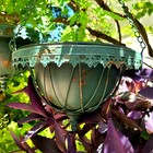 Decorative Victorian Metal Hanging Flower Pot Planter Basket Graduated Set Of 2 