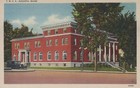 Y m c a  Augusta Maine Building Classic Car Vintage Linen Post Card