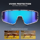 New Youth Sports Polarized Uv400 Protection Sunglasses - Blue   Red Splatter   