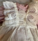 American Girl Doll Pleasant Company Samantha Birthday Dress Lacy Pinafore 2 Pc
