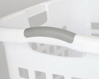 Sterilite Ultra Easy Carry Basket Laundry Hamper W handles For Clothes  White