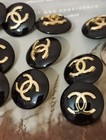 Lot Of 10 22mm Designer Button Chanel Button Replacement Gold Tone 
