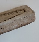 Vtg Gruver Const  Co  Stamped Concrete Marker Huron So  Dakota Ccc Camp 791 Alum