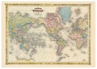 Antique Map  johnson s Map Of The World On Mercator s Projection  Johnson  1866