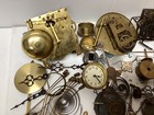 Lot Of 9  Lbs Vtg Clock Parts movements brass Plates gears clocks steam Punk etc