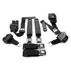 1974-80 Firebird Transam Black Pushbutton Retractable Seat Belt Kit