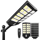 2x2000w 7000k Led Street Lamp Outdoor Motion Sensing Solar Lights Dusk To Dawn