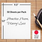 Japanbargain  4-pack Japanese Sumi And Chinese Brush Calligraphy Paper  Painting