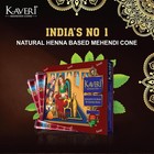 Natural Kaveri Temporary Tattoo Mehandi Herbal Henna Cones Body Art Kit 12 Cones