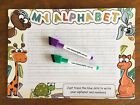 A4 My Alphabet Child Writing Trace Practice Learn Whiteboard Fridge Magnet 2pens