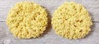 Crochet Handmade Kitchen Reusable Scrubbies Dish Sponge Cotton 3 Inch Yellow Set