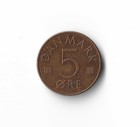 1980 Denmark - 5 Ore - 664 - Copper Clad Iron - 1 6g