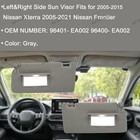 Pair Gray Sun Visor For Nissan 05-21frontier05-15xterra96401- Ea002 96400- Ea002