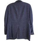Lacrosse Mens 40r Blazer Jacket Charcoal Grey Wool Silk Linen Blend Uruguay