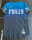 Jeff Hoffman 2024 Phillies Game Used Worn City Connect Jersey - Mlb Coa