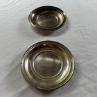 2 Elizabeth Carteret Hotel Silver Soldered Soup Bowls- Vintage R Wallace 0376