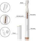 Electric Eyebrow Trimmer - Facial Hair Remover For Eyebrows  Face  Chin  Neck   