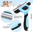 Pet Grooming Brush  Deshedding Tool For Dogs   Cats  Effectively Reduces Shed   