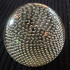 Vtg  Crystal Control Bubble Blown Infinity Glass  Newel Post Finial paperweight 