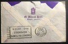 1936 Tangier Morocco British Agencies Minzah Hotel Airmail Cover To England