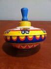 Vintage Tin Lithograph Toy Ohio Art Mfg Co  Spinning Top