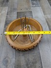 Tree Bark Nut Bowl W  Hmo Nut Cracker   Picks Vintage Mcm Cottage Holiday